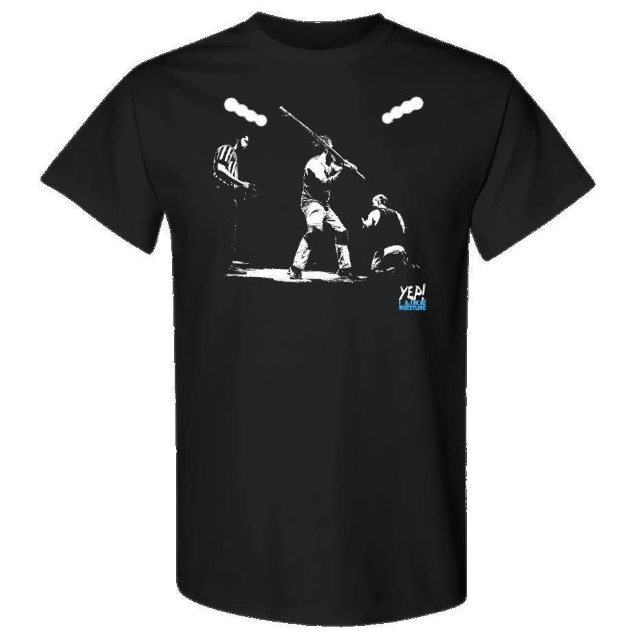 Hardcore Match Black Yep I Like Wrestling Shirt